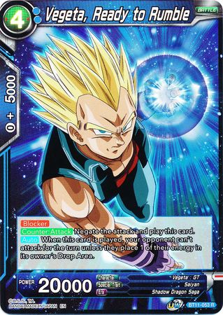 Vegeta, Ready to Rumble (BT11-053) [Vermilion Bloodline 2nd Edition] | Total Play
