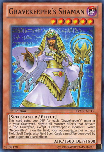 Gravekeeper's Shaman [LVAL-EN033] Super Rare | Total Play