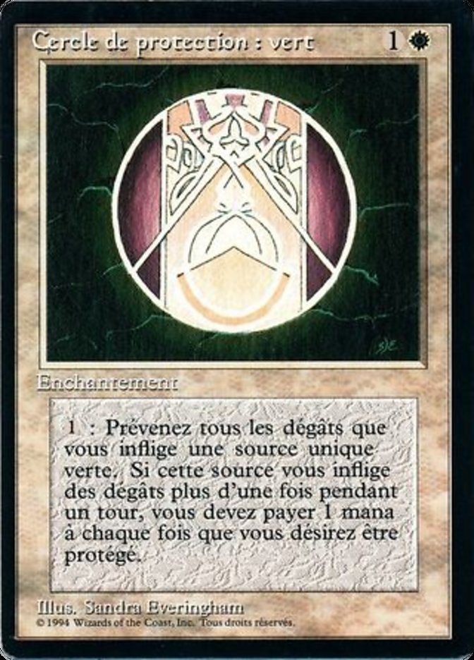 Circle of Protection: Green [Foreign Black Border] | Total Play