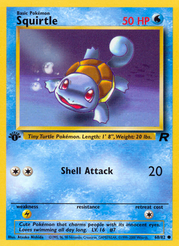 Squirtle (68/82) [Team Rocket 1st Edition] | Total Play