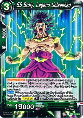 SS Broly, Legend Unleashed (BT7-069) [Assault of the Saiyans] | Total Play