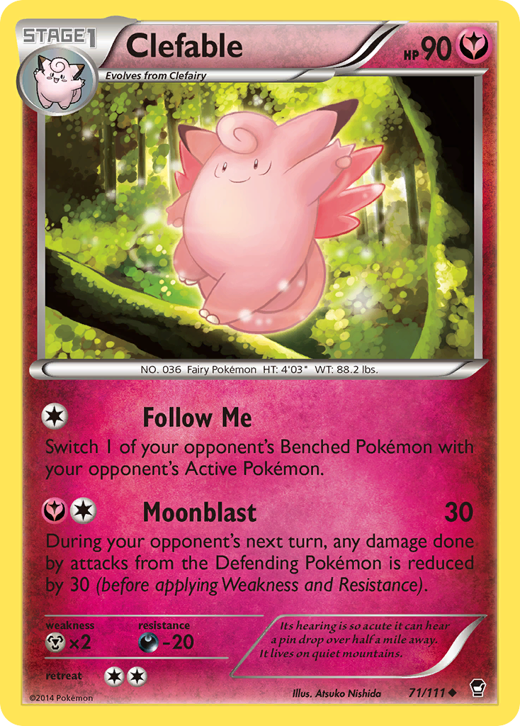Clefable (71/111) [XY: Furious Fists] | Total Play