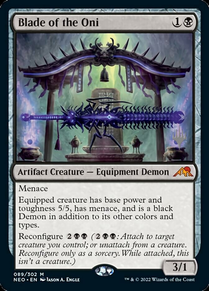 Blade of the Oni (Promo Pack) [Kamigawa: Neon Dynasty Promos] | Total Play