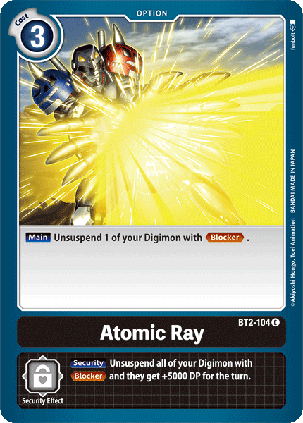 Atomic Ray [BT2-104] [Release Special Booster Ver.1.0] | Total Play