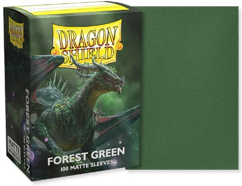 Dragon Shield: Standard 100ct Sleeves - Forest Green (Matte) | Total Play