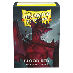 Dragon Shield: Standard 100ct Sleeves - Blood Red (Matte) | Total Play