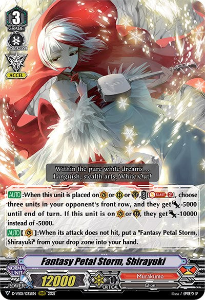 Fantasy Petal Storm, Shirayuki (D-VS01/035EN) [V Clan Collection Vol.1] | Total Play