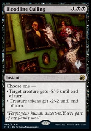 Bloodline Culling (Promo Pack) [Innistrad: Midnight Hunt Promos] | Total Play