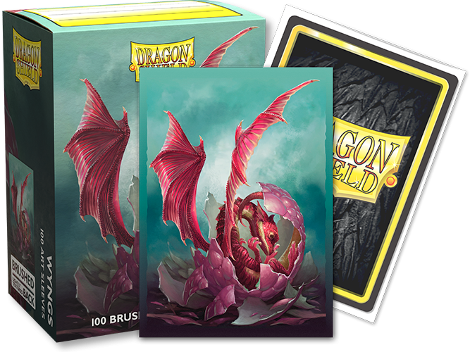Dragon Shield: Standard 100ct Brushed Art Sleeves - Wyngs | Total Play