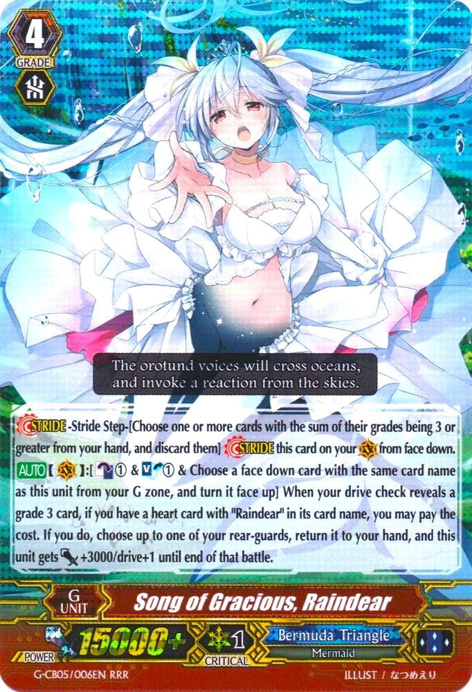 Song of Gracious, Raindear (G-CB05/006EN) [Prismatic Divas] | Total Play
