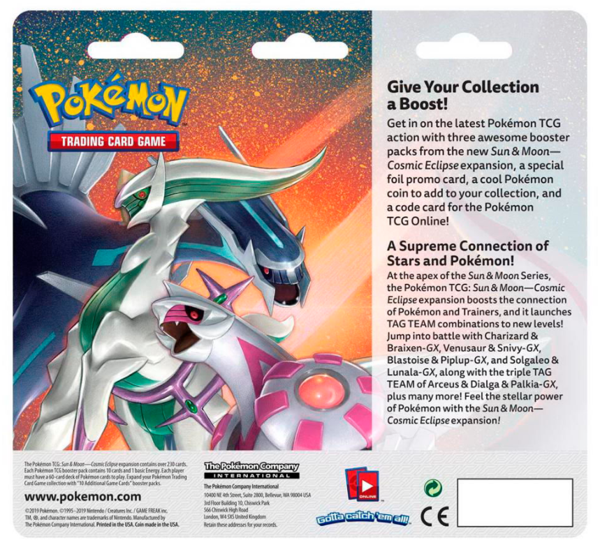 Sun & Moon: Cosmic Eclipse - 3-Pack Blister (Victini) | Total Play