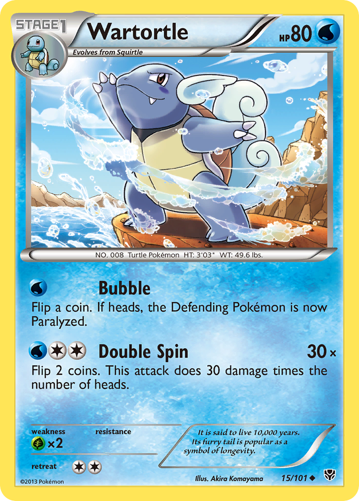 Wartortle (15/101) [Black & White: Plasma Blast] | Total Play