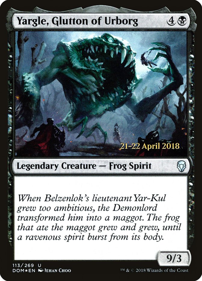 Yargle, Glutton of Urborg [Dominaria Prerelease Promos] | Total Play