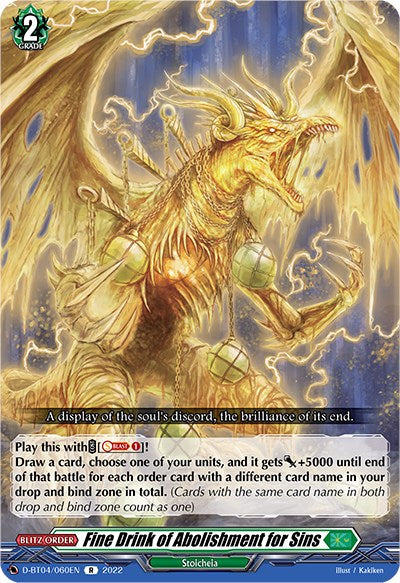 Fine Drink of Abolishment for Sins (D-BT04/060EN) [Awakening of Chakrabarthi] | Total Play