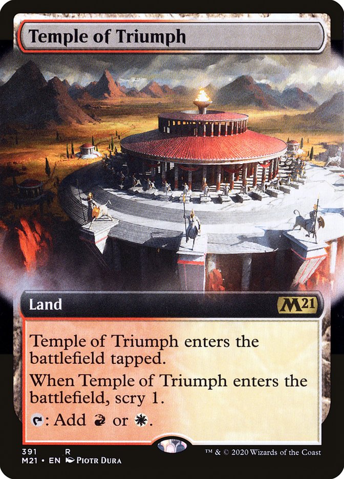 Temple of Triumph (Extended Art) [Core Set 2021] | Total Play