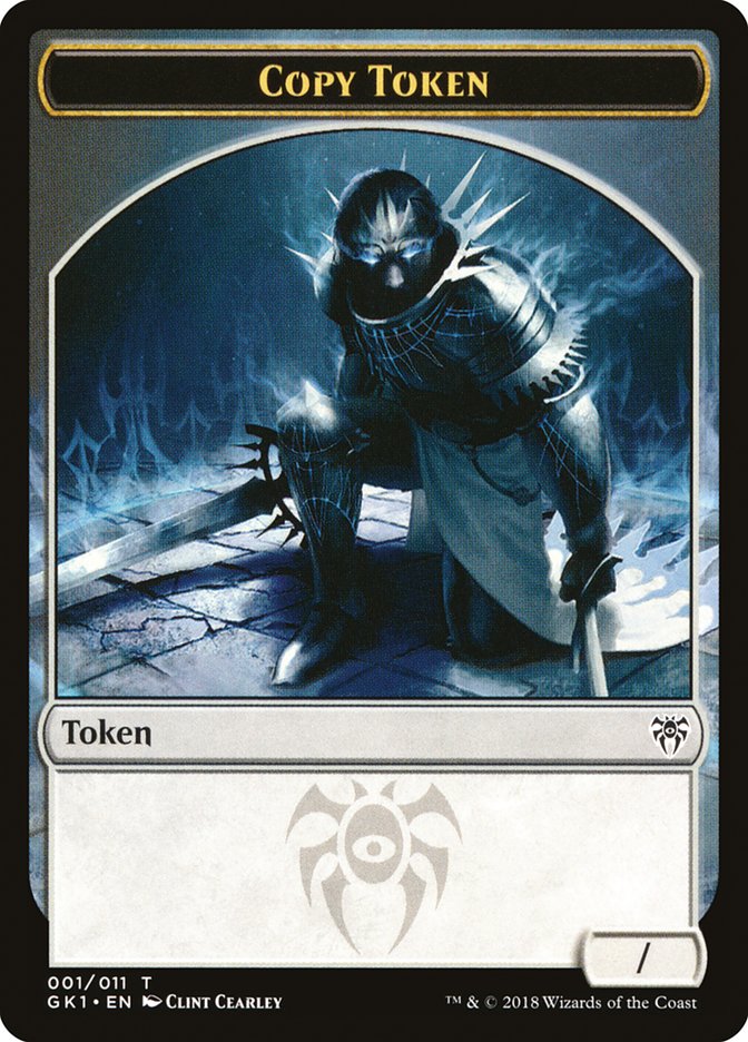 Copy // Horror Double-Sided Token [Guilds of Ravnica Guild Kit Tokens] | Total Play