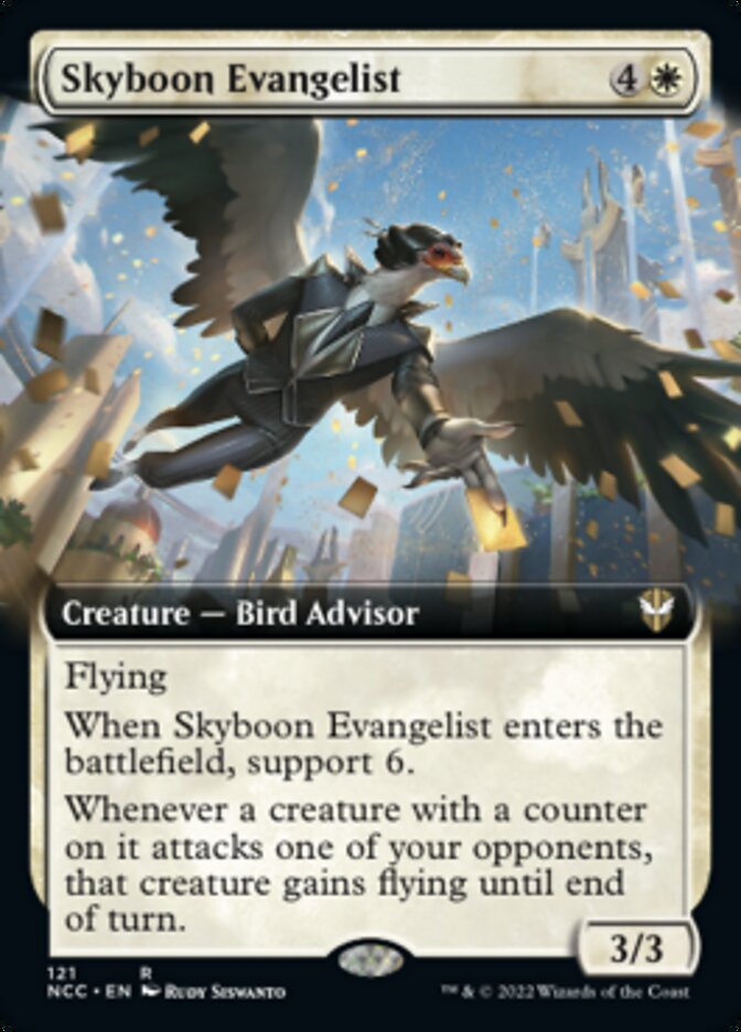 Skyboon Evangelist (Extended Art) [Streets of New Capenna Commander] | Total Play