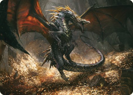 Cavern-Hoard Dragon Art Card [The Lord of the Rings: Tales of Middle-earth Art Series] | Total Play