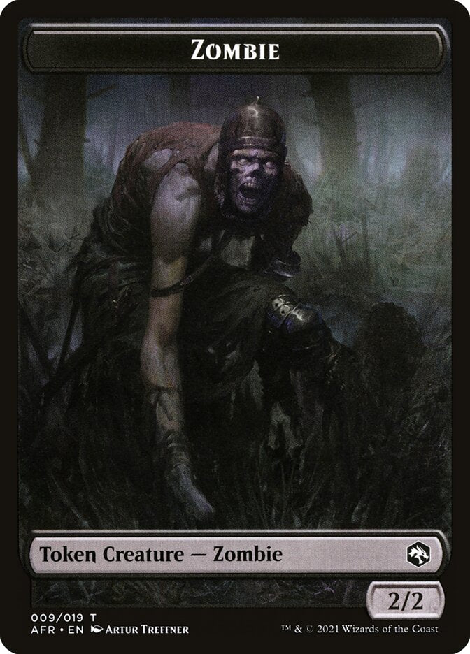 Illusion // Zombie Double-Sided Token [Dungeons & Dragons: Adventures in the Forgotten Realms Commander Tokens] | Total Play