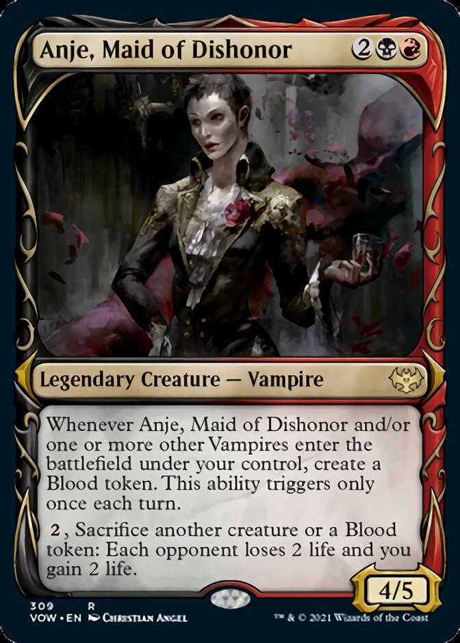 Anje, Maid of Dishonor (Showcase Fang Frame) [Innistrad: Crimson Vow] | Total Play