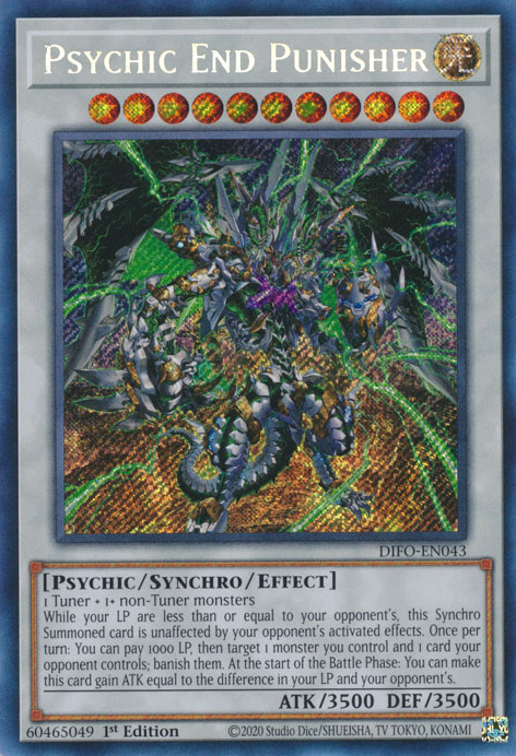 Psychic End Punisher [DIFO-EN043] Secret Rare | Total Play