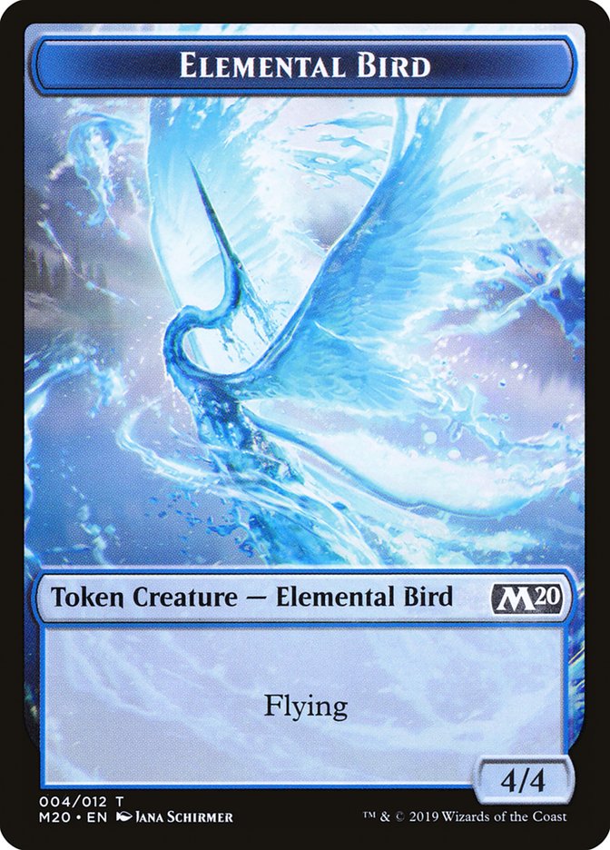 Elemental Bird Token [Core Set 2020 Tokens] | Total Play