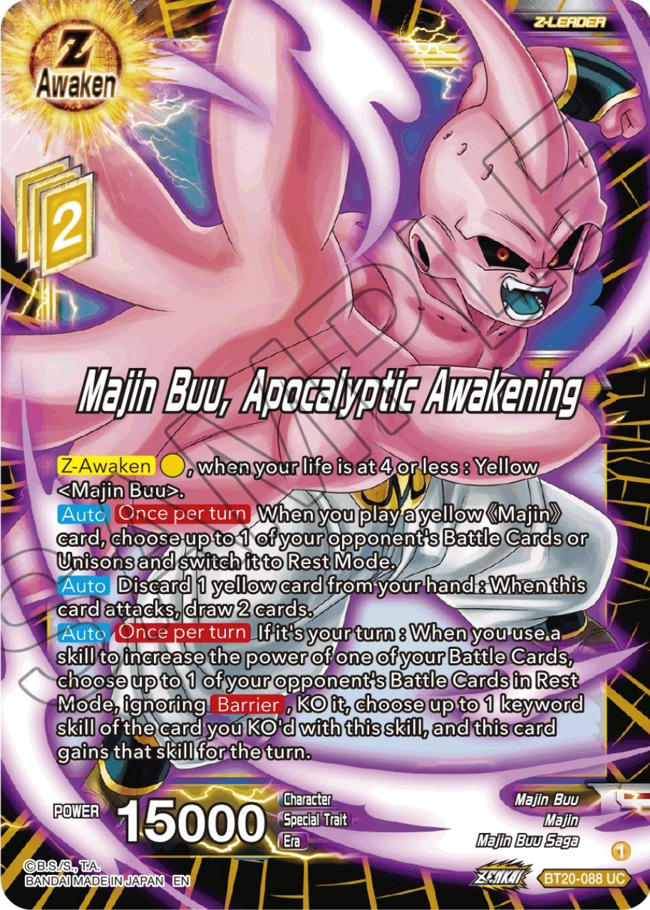 Majin Buu, Apocalyptic Awakening (BT20-088) [Power Absorbed] | Total Play