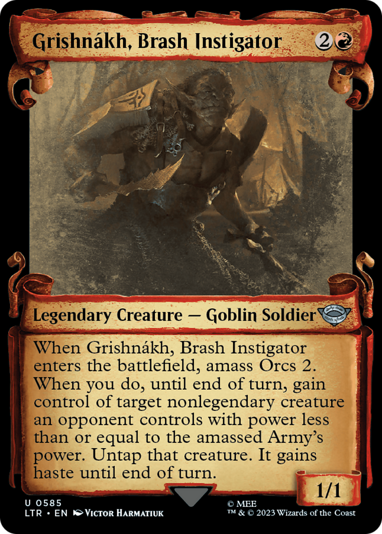 Grishnakh, Brash Instigator [The Lord of the Rings: Tales of Middle-Earth Showcase Scrolls] | Total Play
