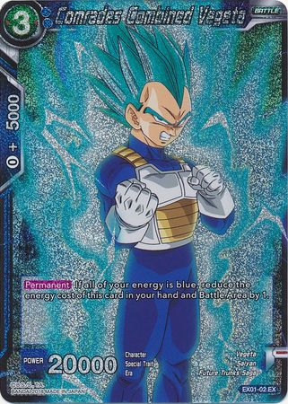 Comrades Combined Vegeta (Foil) (EX01-02) [Mighty Heroes] | Total Play