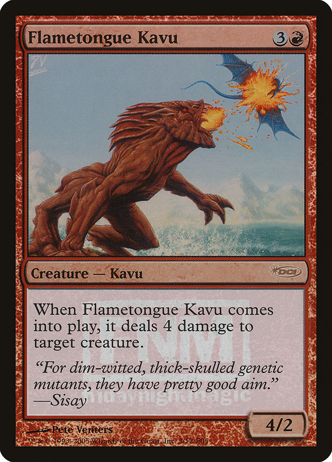 Flametongue Kavu [Friday Night Magic 2005] | Total Play