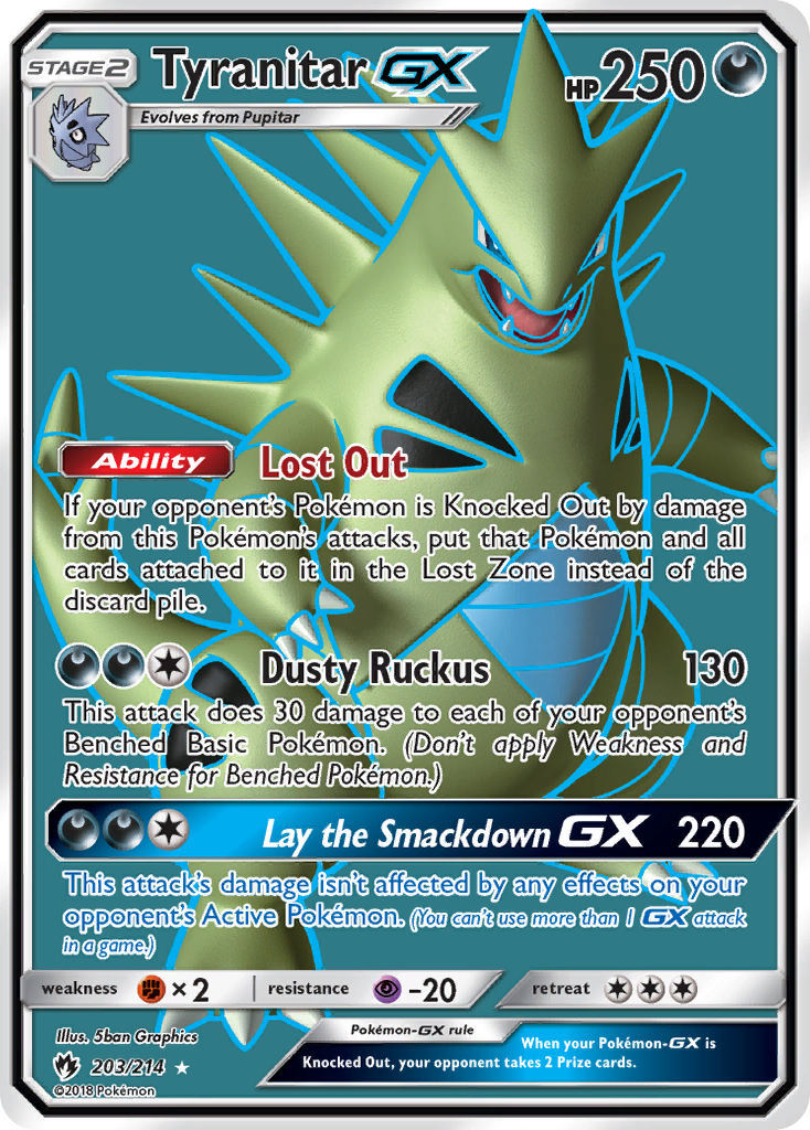 Tyranitar GX (203/214) [Sun & Moon: Lost Thunder] | Total Play