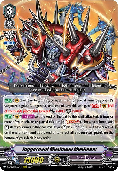 Juggernaut Maximum Maximum (D-VS05/050EN) [V Clan Collection Vol.5] | Total Play