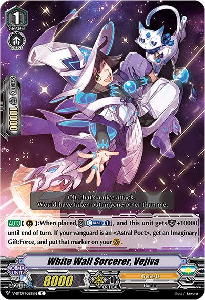 White Wall Sorcerer, Vejiva (V-BT07/053EN) [Infinideity Cradle] | Total Play