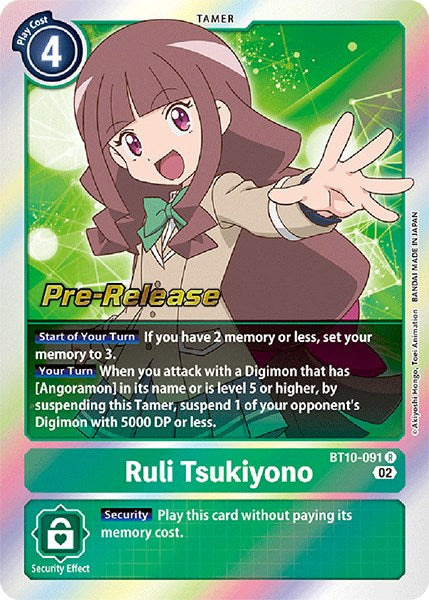 Ruli Tsukiyono [BT10-091] [Xros Encounter Pre-Release Cards] | Total Play