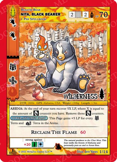 Nita, Black Bearer [Cryptid Nation: Wilderness First Edition Theme Deck] | Total Play