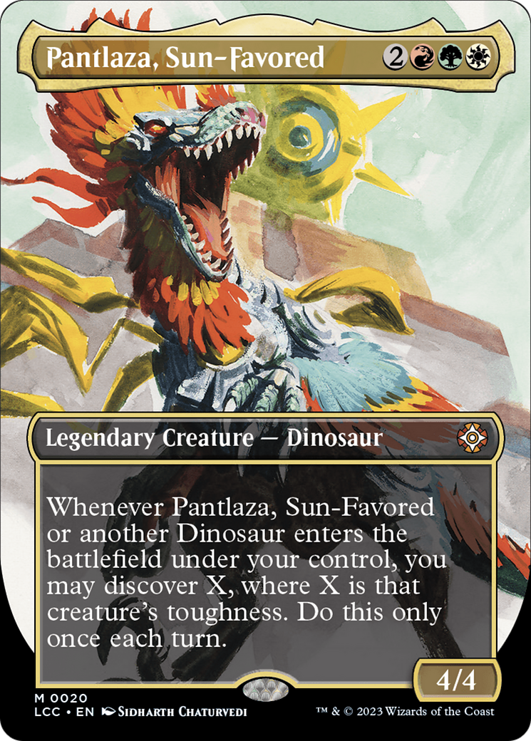 Pantlaza, Sun-Favored (Borderless) [The Lost Caverns of Ixalan Commander] | Total Play