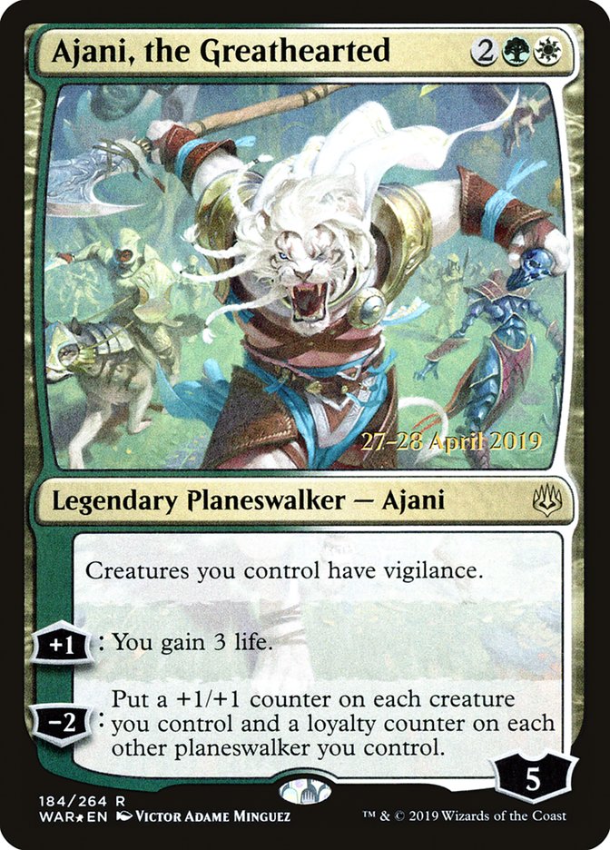 Ajani, the Greathearted [War of the Spark Prerelease Promos] | Total Play