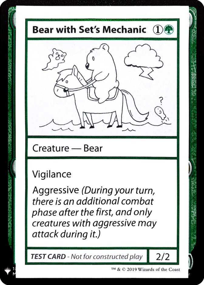 Bear with Set's Mechanic [Mystery Booster Playtest Cards] | Total Play