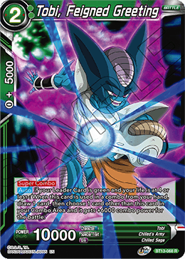 Tobi, Feigned Greeting (Rare) (BT13-068) [Supreme Rivalry] | Total Play