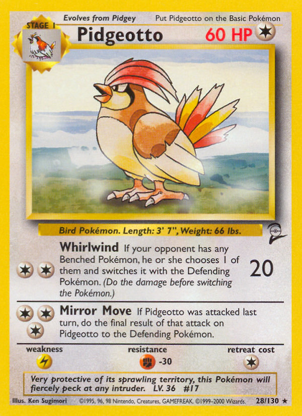 Pidgeotto (28/130) [Base Set 2] | Total Play