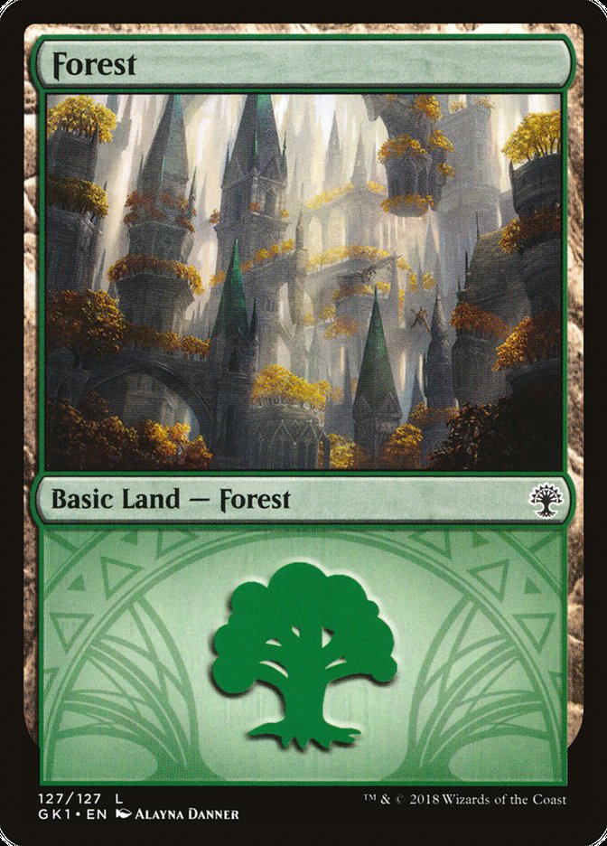 Forest (127) [Guilds of Ravnica Guild Kit] | Total Play