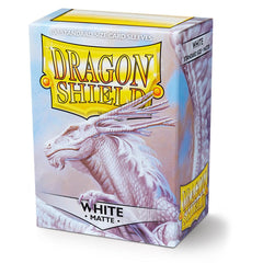 Dragon Shield: Standard 100ct Sleeves - White (Matte) | Total Play