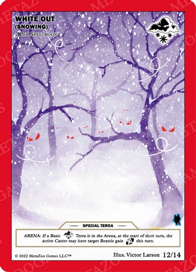 White Out (Snowing) [Cryptid Nation: Wilderness First Edition Theme Deck] | Total Play