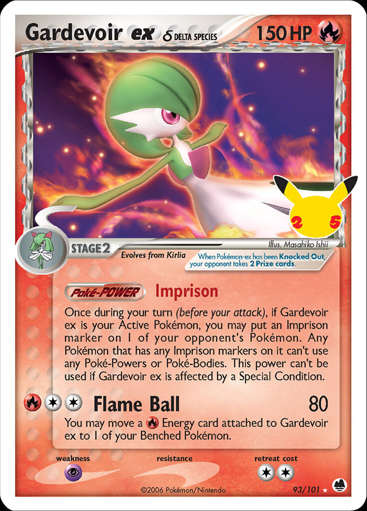 Gardevoir ex (93/101) (Delta Species) [Celebrations: 25th Anniversary - Classic Collection] | Total Play