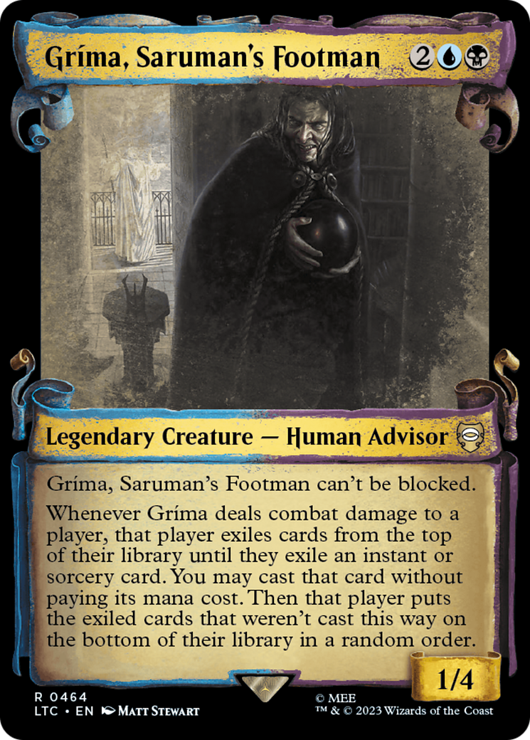 Grima, Saruman's Footman [The Lord of the Rings: Tales of Middle-Earth Commander Showcase Scrolls] | Total Play