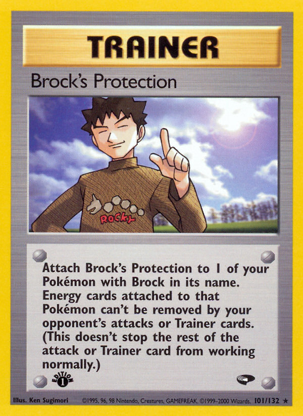 Brock's Protection (101/132) [Gym Challenge 1st Edition] | Total Play