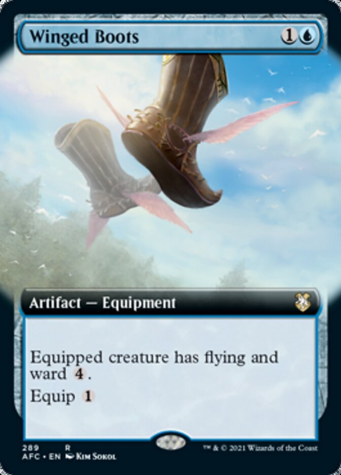 Winged Boots (Extended Art) [Dungeons & Dragons: Adventures in the Forgotten Realms Commander] | Total Play