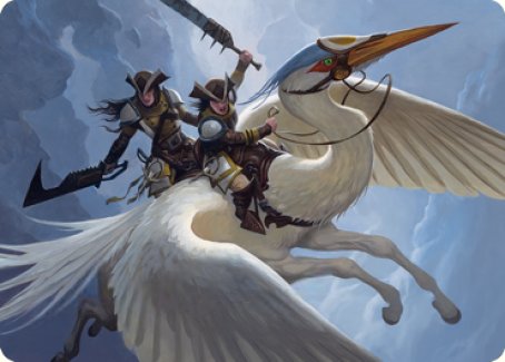 Gryffwing Cavalry Art Card [Innistrad: Crimson Vow Art Series] | Total Play