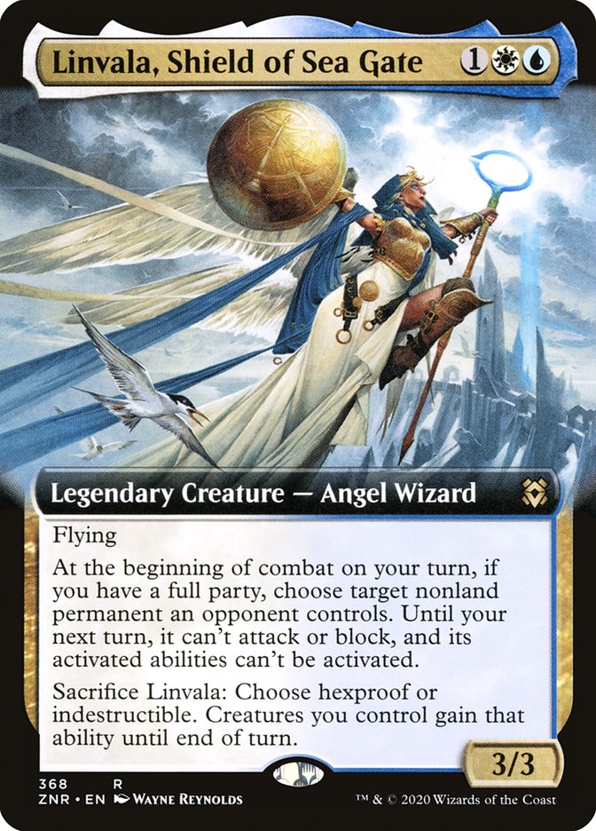 Linvala, Shield of Sea Gate (Extended Art) [Zendikar Rising] | Total Play