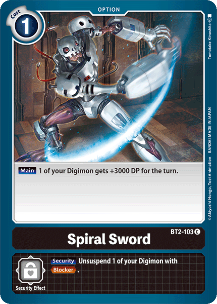 Spiral Sword [BT2-103] [Release Special Booster Ver.1.0] | Total Play